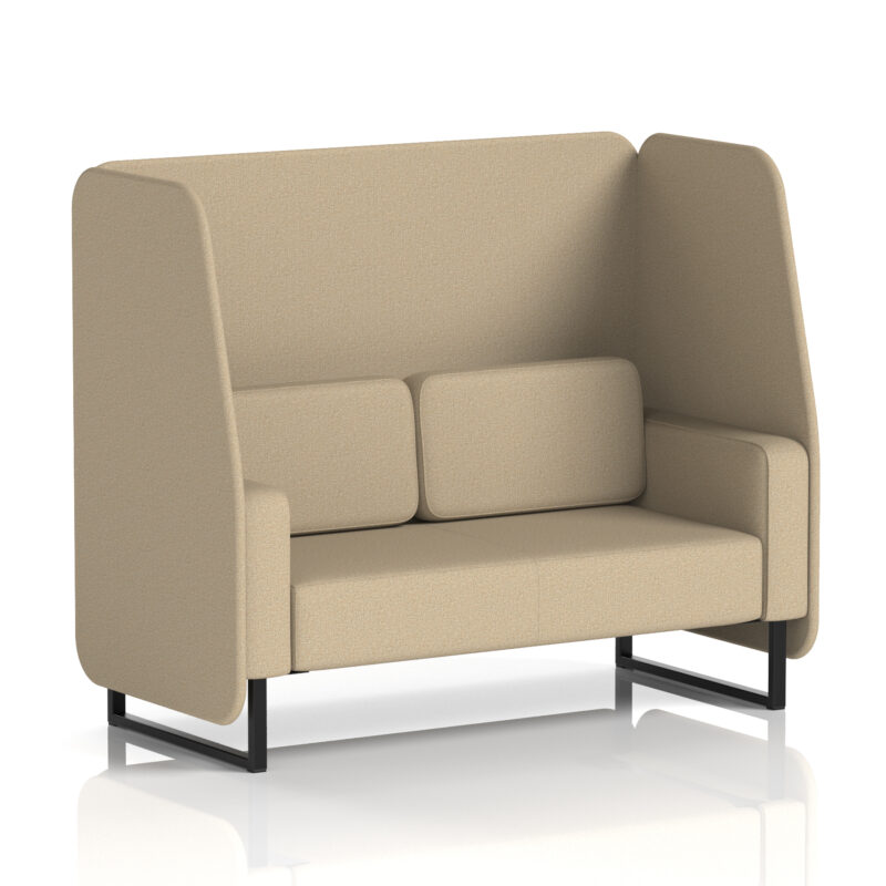 Greywood Open Booth With Black Legs in Single Tone - Image 50
