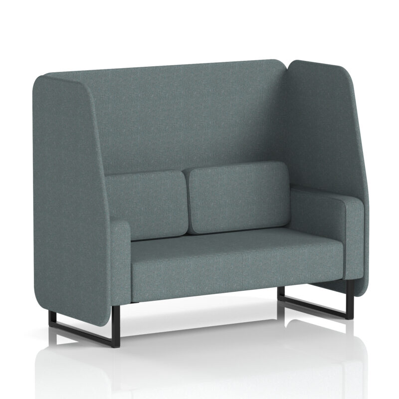 Greywood Open Booth With Black Legs in Single Tone - Image 53