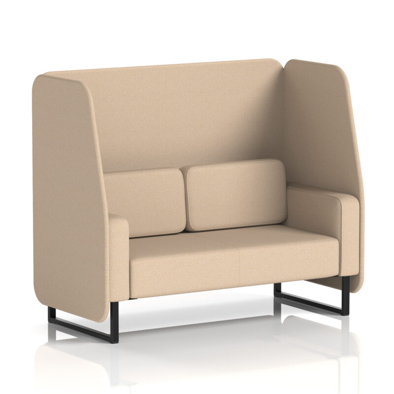 Greywood Open Booth With Black Legs in Single Tone - Image 56