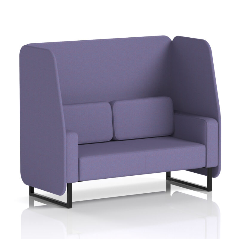 Greywood Open Booth With Black Legs in Single Tone - Image 65