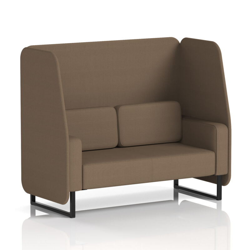 Greywood Open Booth With Black Legs in Single Tone - Image 80