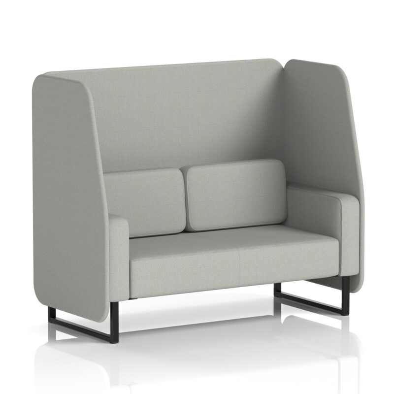 Greywood Open Booth With Black Legs in Single Tone - Image 83