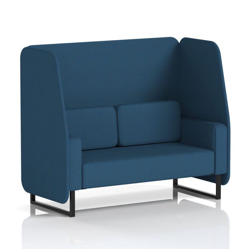 Greywood Open Booth With Black Legs in Single Tone - Image 86