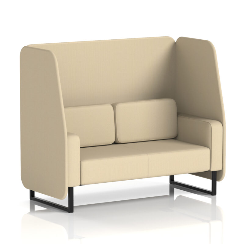 Greywood Open Booth With Black Legs in Single Tone - Image 89