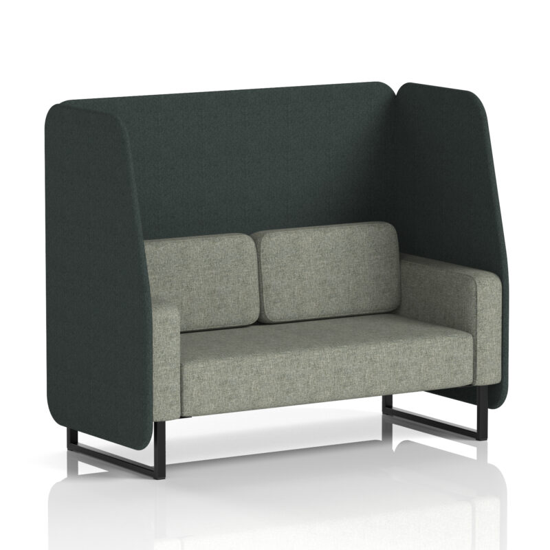 Greywood Open Booth With Black Legs in Two Tone - Image 5