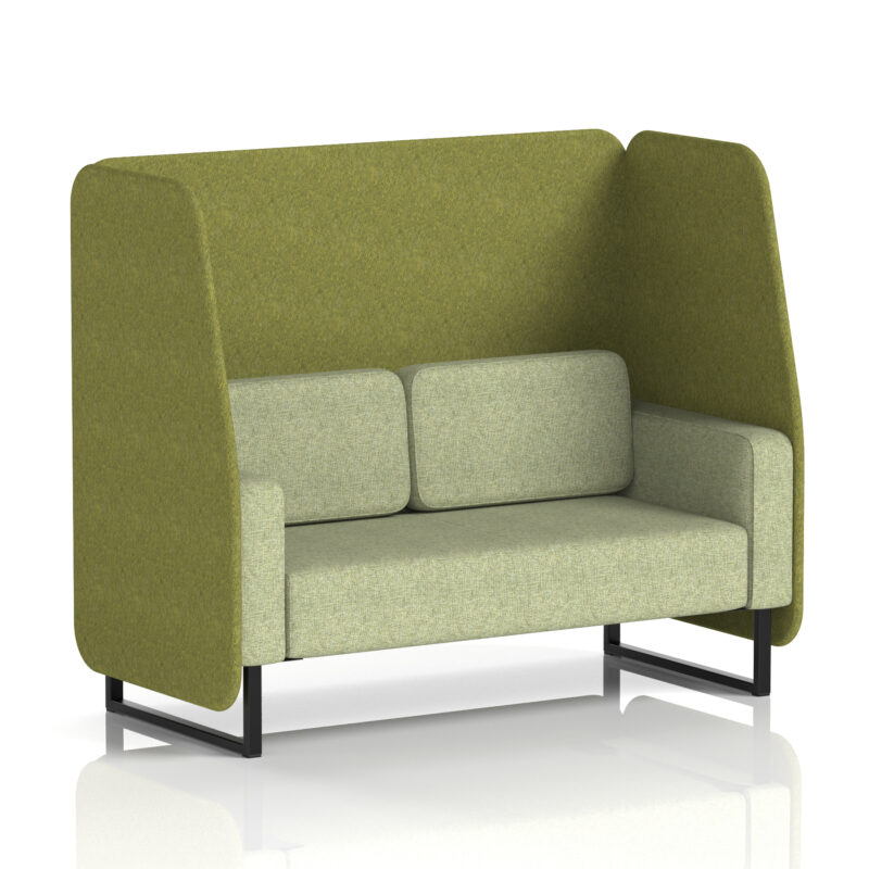 Greywood Open Booth With Black Legs in Two Tone - Image 11