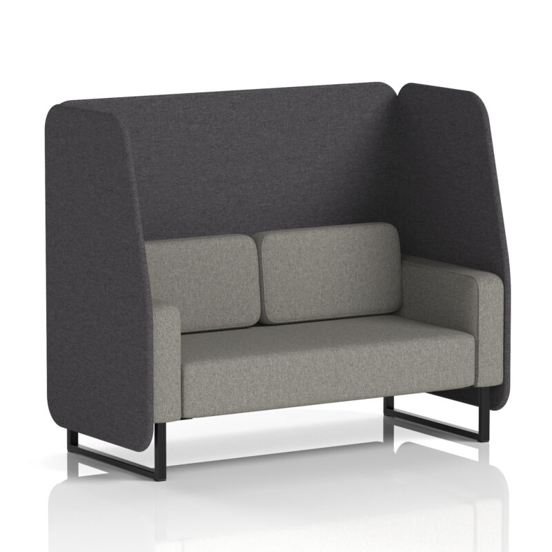 Greywood Open Booth With Black Legs in Two Tone - Image 20