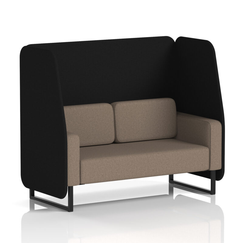 Greywood Open Booth With Black Legs in Two Tone - Image 26