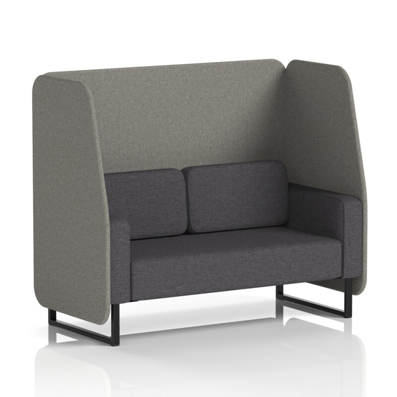 Greywood Open Booth With Black Legs in Two Tone - Image 29