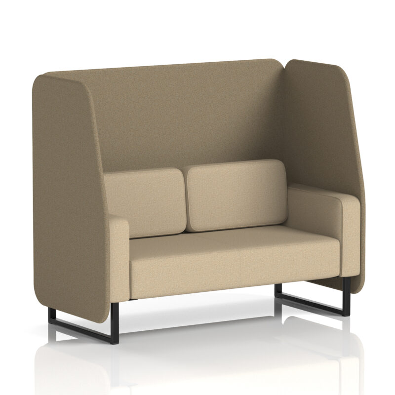 Greywood Open Booth With Black Legs in Two Tone - Image 38