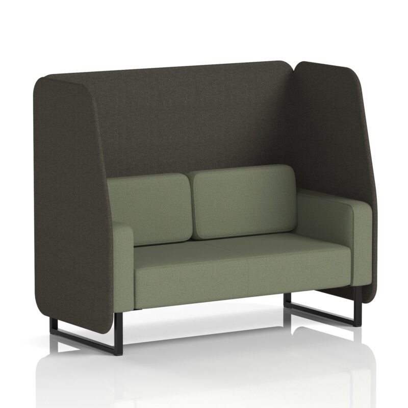 Greywood Open Booth With Black Legs in Two Tone - Image 47