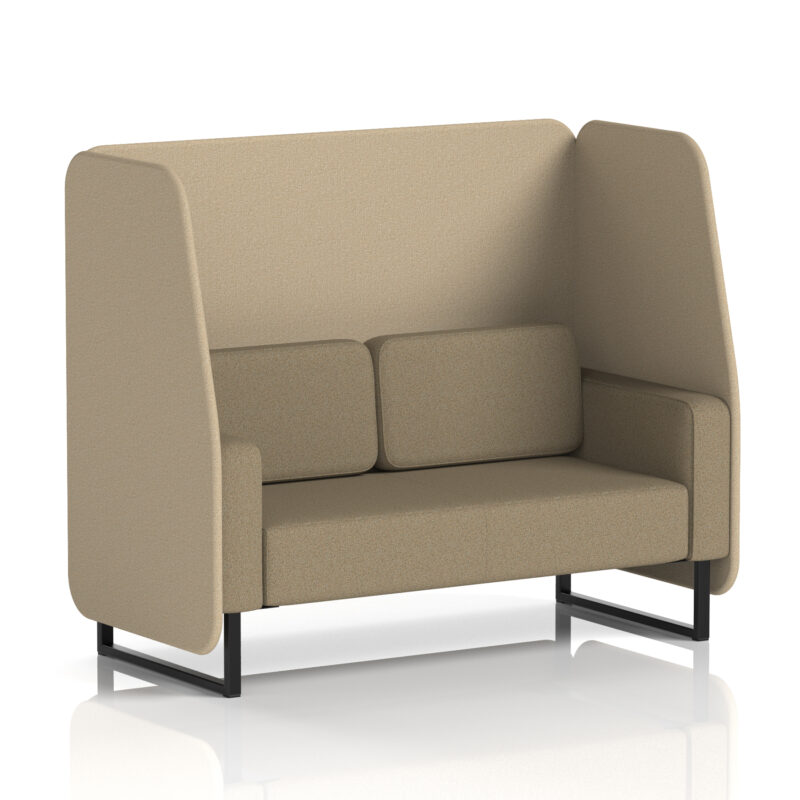 Greywood Open Booth With Black Legs in Two Tone - Image 50