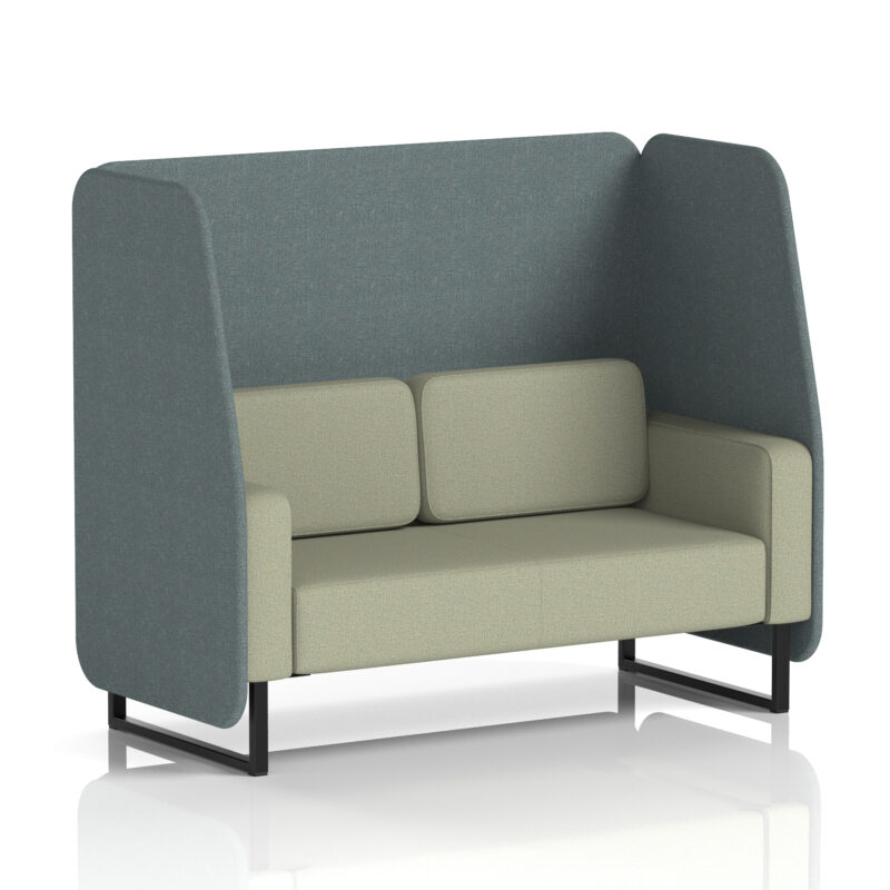 Greywood Open Booth With Black Legs in Two Tone - Image 53