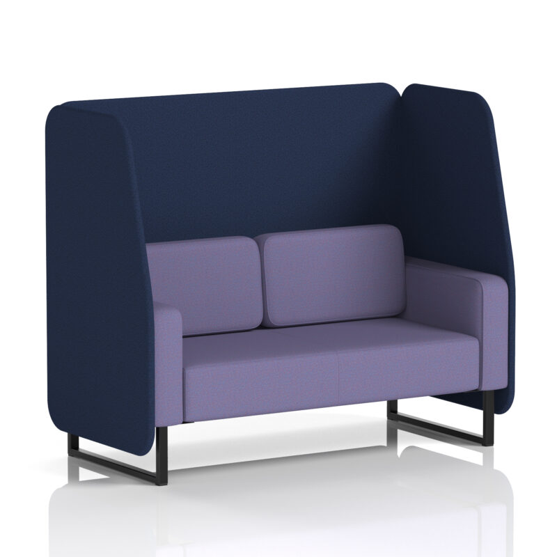 Greywood Open Booth With Black Legs in Two Tone - Image 59