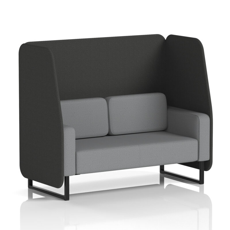 Greywood Open Booth With Black Legs in Two Tone - Image 62