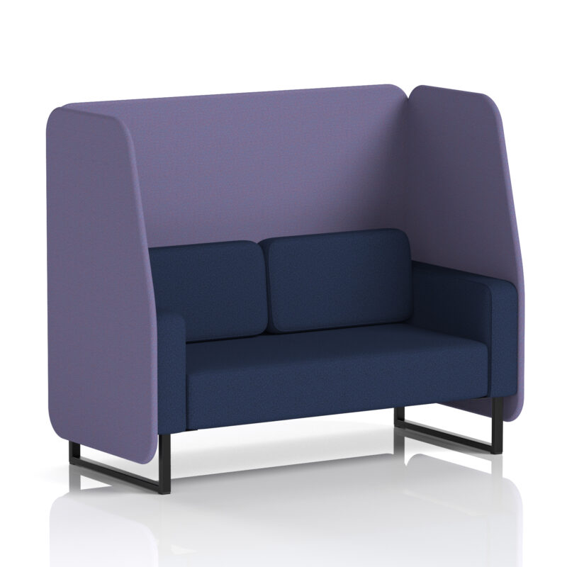 Greywood Open Booth With Black Legs in Two Tone - Image 65