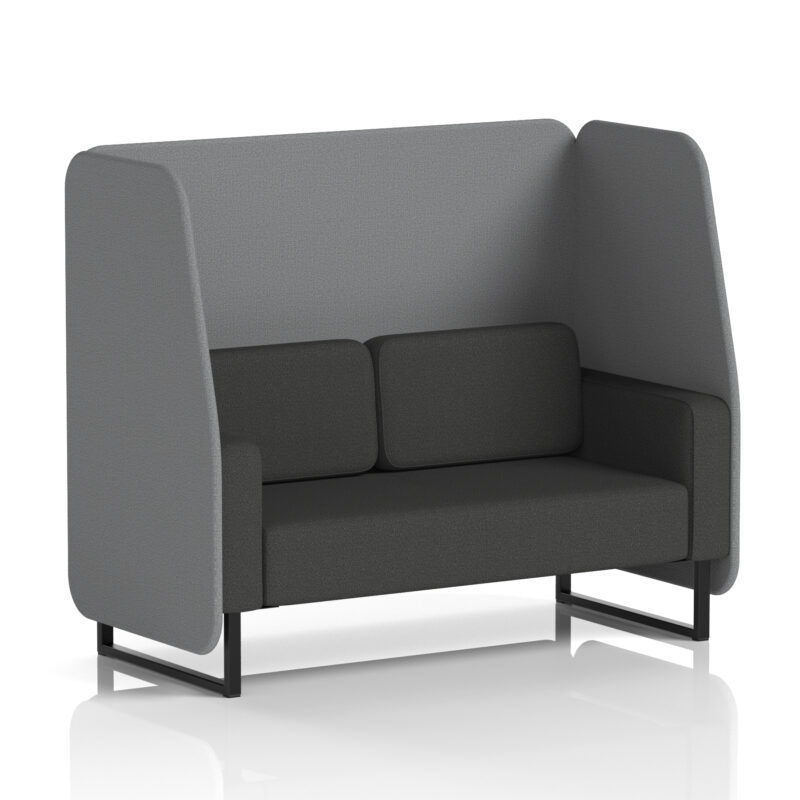 Greywood Open Booth With Black Legs in Two Tone - Image 68