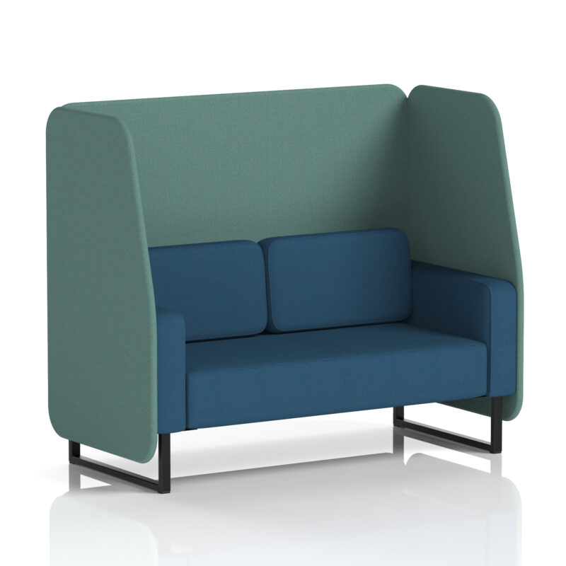 Greywood Open Booth With Black Legs in Two Tone - Image 74