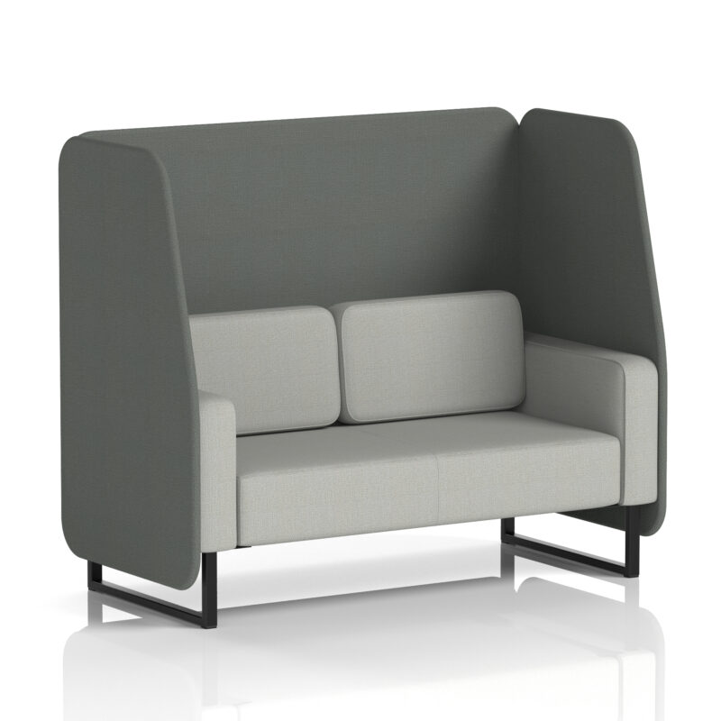 Greywood Open Booth With Black Legs in Two Tone - Image 77