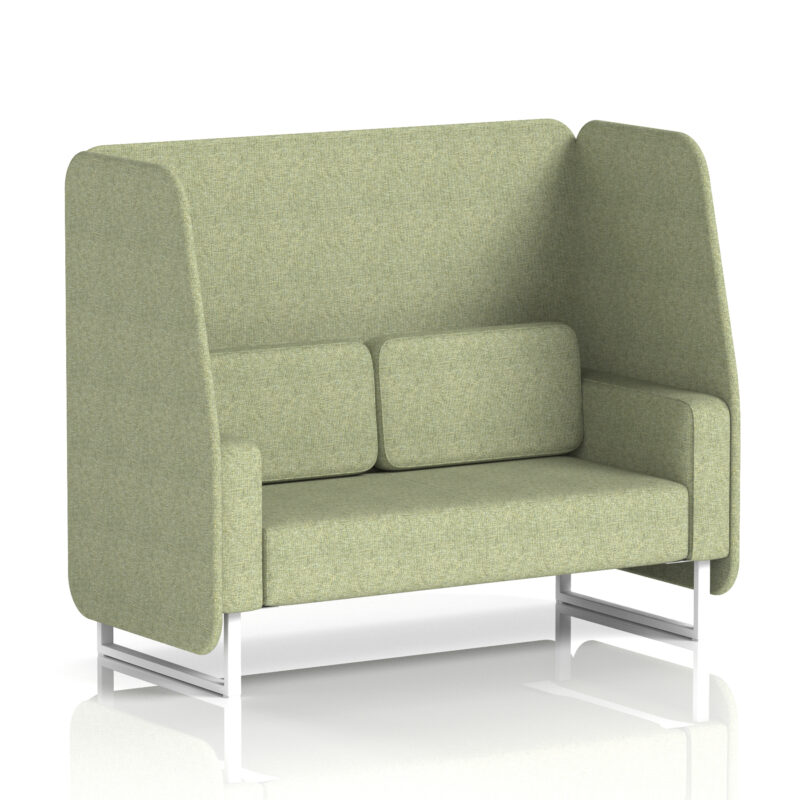 Greywood Open Booth With White Legs in Single Tone - Image 2