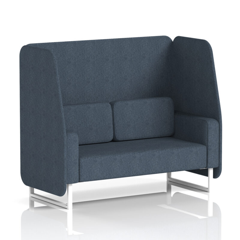 Greywood Open Booth With White Legs in Single Tone - Image 8