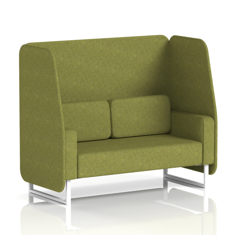 Greywood Open Booth With White Legs in Single Tone - Image 11