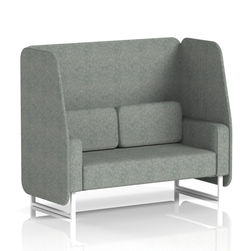 Greywood Open Booth With White Legs in Single Tone - Image 14