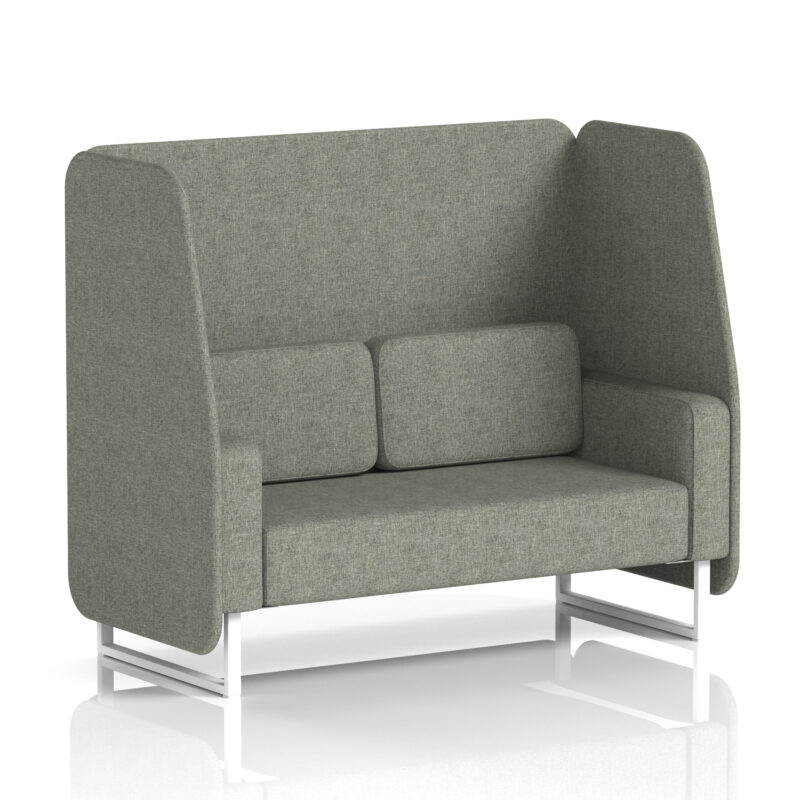 Greywood Open Booth With White Legs in Single Tone - Image 17