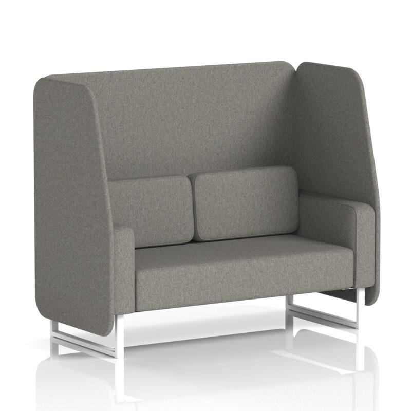 Greywood Open Booth With White Legs in Single Tone - Image 29