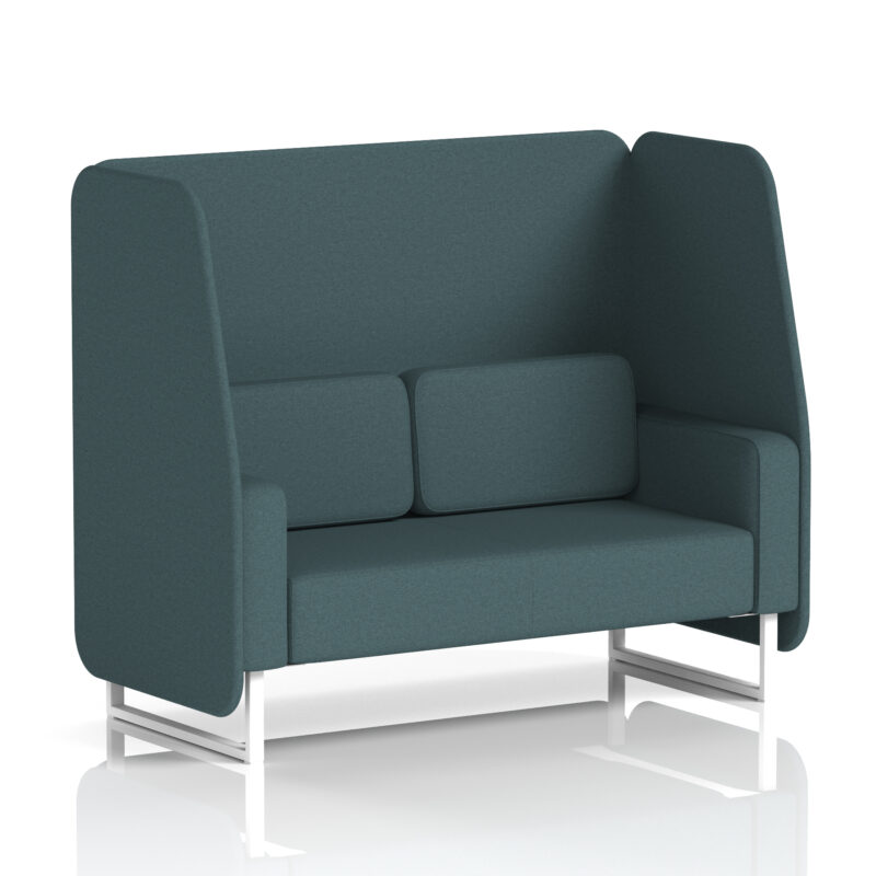 Greywood Open Booth With White Legs in Single Tone - Image 32