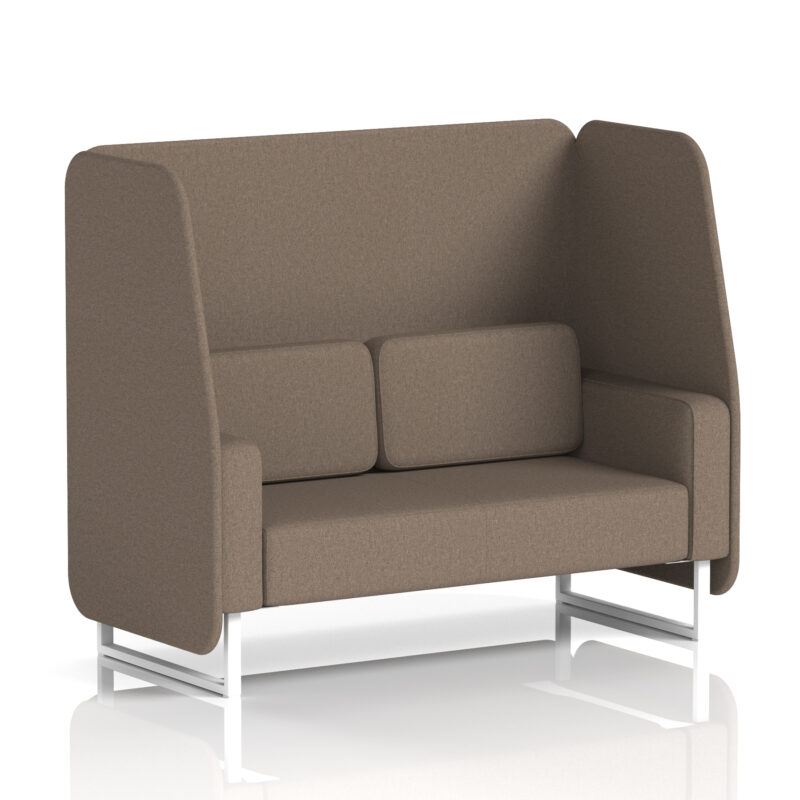 Greywood Open Booth With White Legs in Single Tone - Image 35