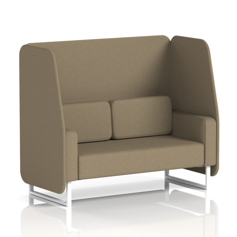 Greywood Open Booth With White Legs in Single Tone - Image 38