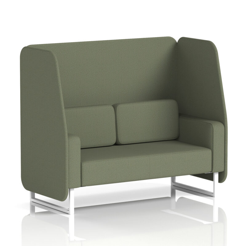 Greywood Open Booth With White Legs in Single Tone - Image 41