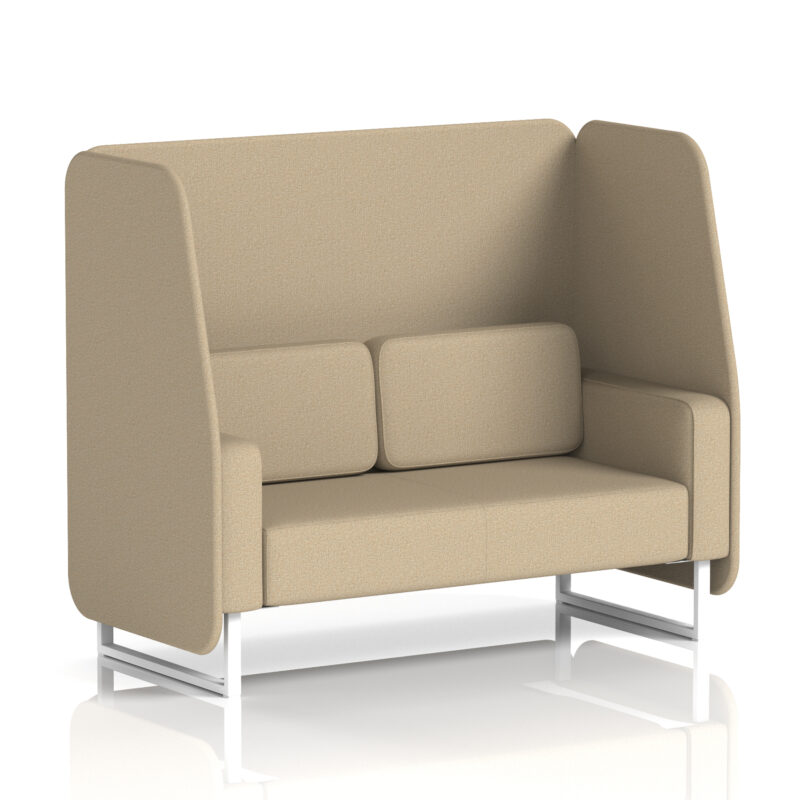 Greywood Open Booth With White Legs in Single Tone - Image 50