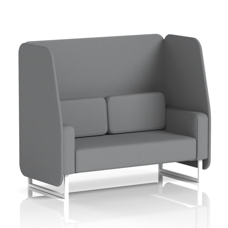 Greywood Open Booth With White Legs in Single Tone - Image 68