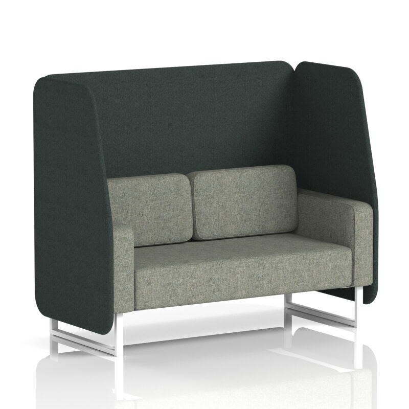 Greywood Open Booth With White Legs in Two Tone - Image 5