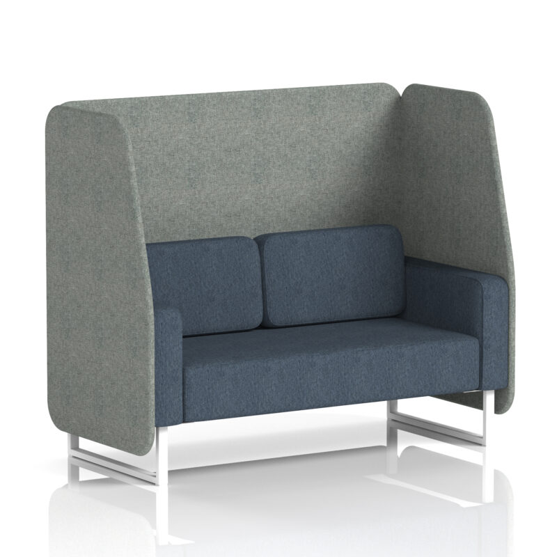Greywood Open Booth With White Legs in Two Tone - Image 14