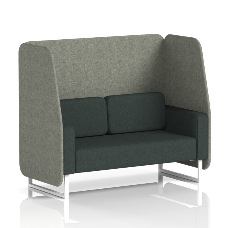 Greywood Open Booth With White Legs in Two Tone - Image 17