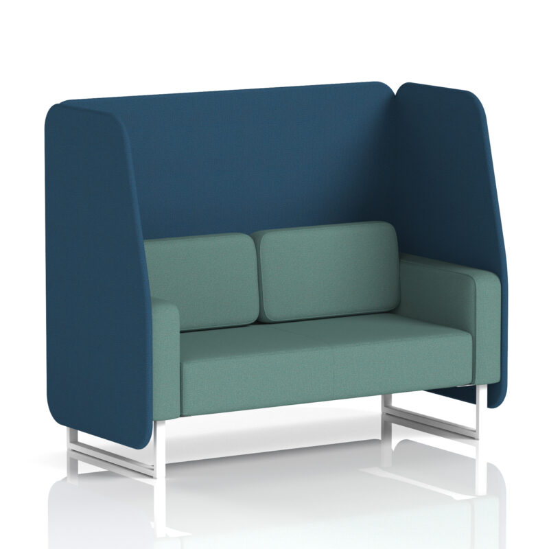 Greywood Open Booth With White Legs in Two Tone - Image 86