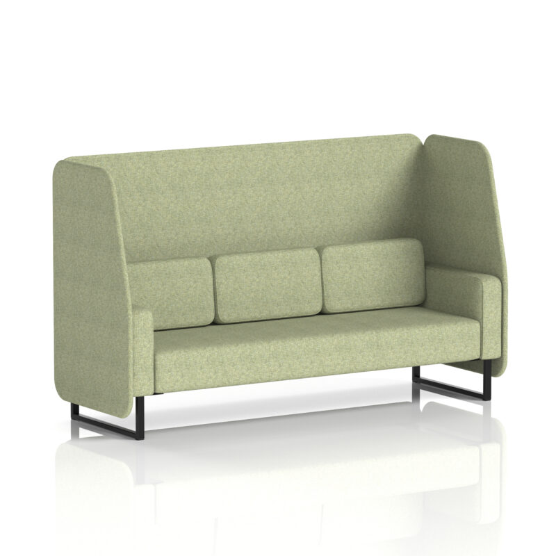 Greywood Open Booth With Black Legs in Single Tone - Image 3