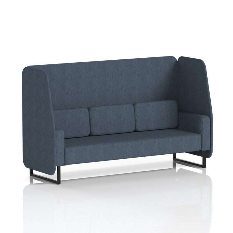 Greywood Open Booth With Black Legs in Single Tone - Image 9