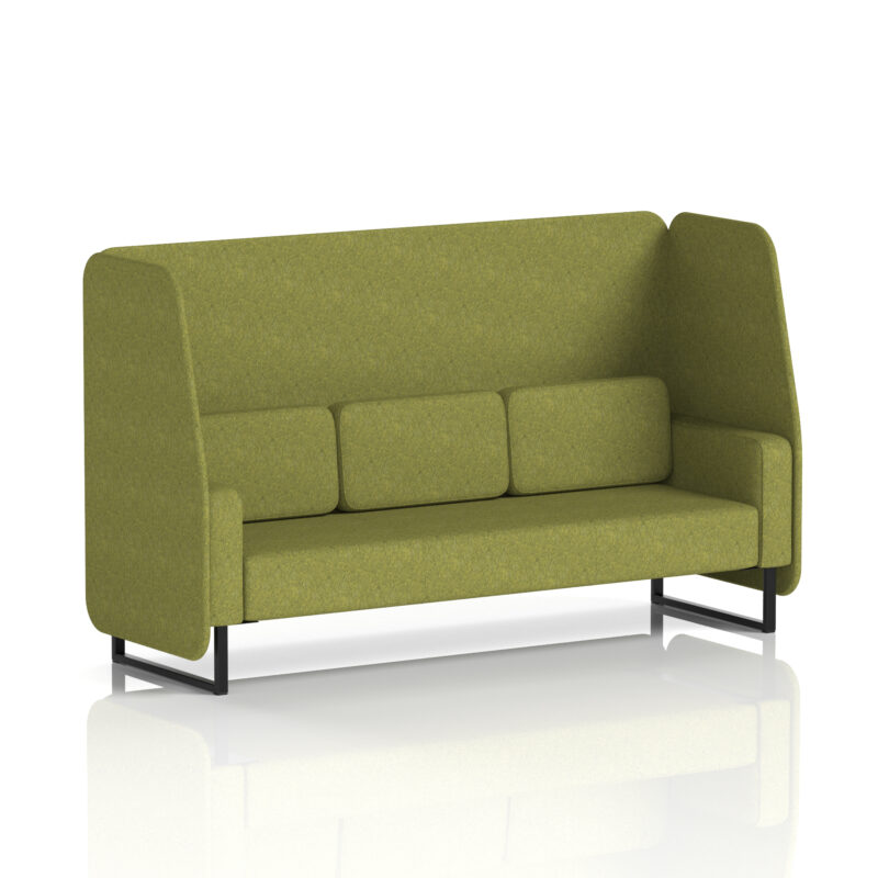 Greywood Open Booth With Black Legs in Single Tone - Image 12