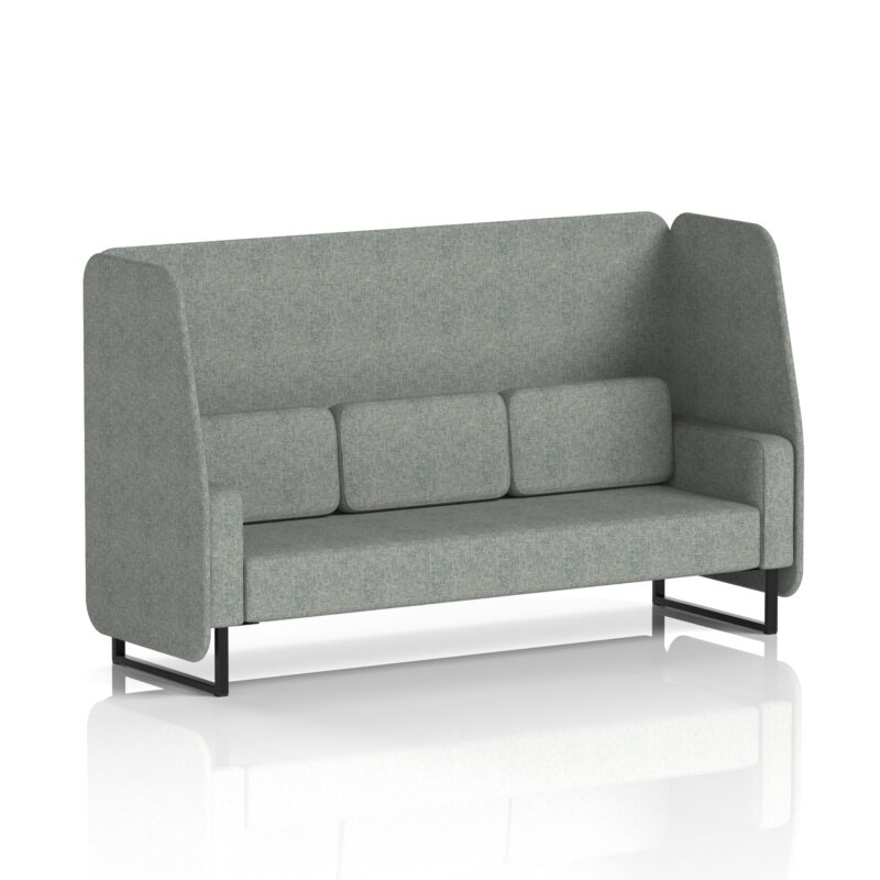 Greywood Open Booth With Black Legs in Single Tone - Image 15