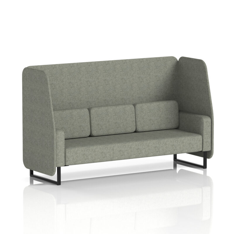 Greywood Open Booth With Black Legs in Single Tone - Image 18