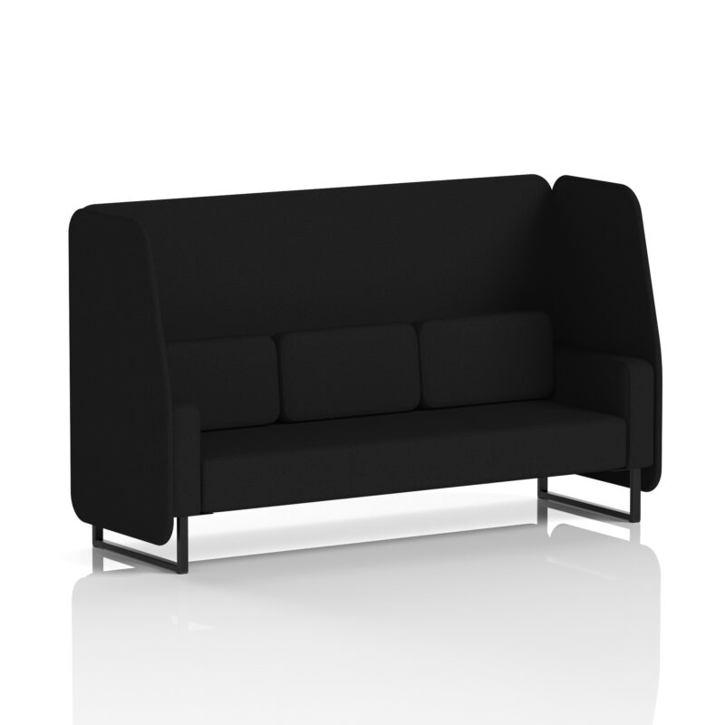 Greywood Open Booth With Black Legs in Single Tone - Image 27