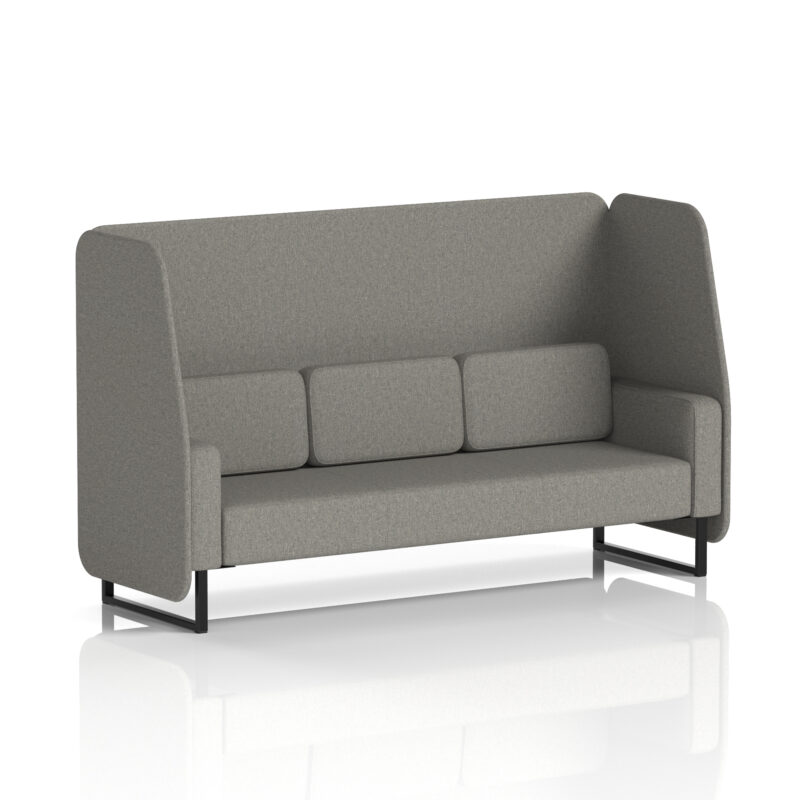 Greywood Open Booth With Black Legs in Single Tone - Image 30