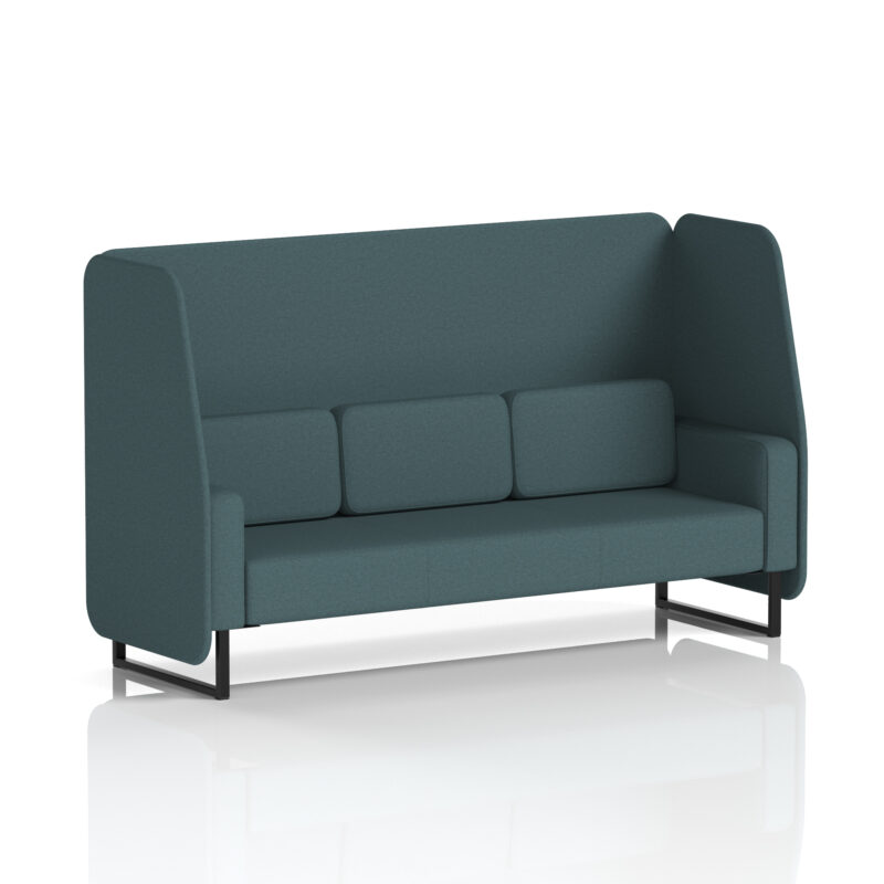 Greywood Open Booth With Black Legs in Single Tone - Image 33