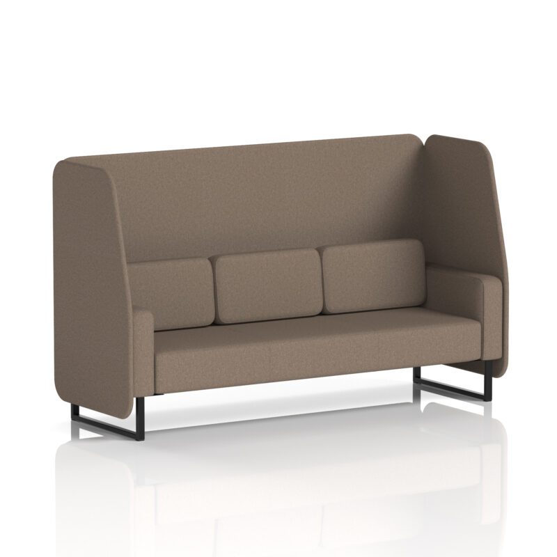 Greywood Open Booth With Black Legs in Single Tone - Image 36