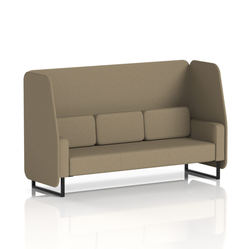 Greywood Open Booth With Black Legs in Single Tone - Image 39