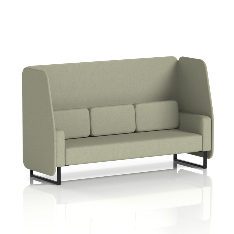Greywood Open Booth With Black Legs in Single Tone - Image 45